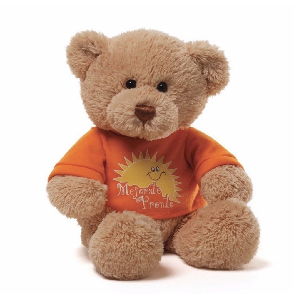 GUND Get Well Soon Teddy Bear Plush – “Mejórate Pronto” Brown Stuffed Animal